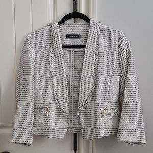 Ivanka Trump soft White and Black Blazer like new!
